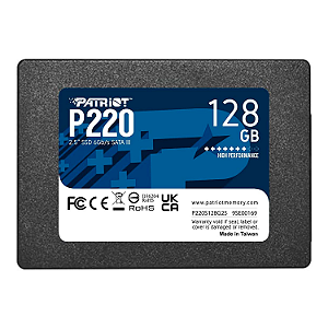 HD SSD 128gb Patriot P220 SATA 3 2.5" P220S128G25