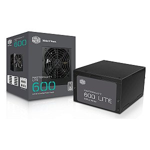 Fonte ATX Masterwatt 600w MPX-6001-ACAAW-WO Cooler Master