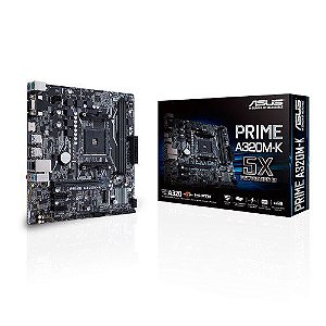 Placa Mãe Asus AMD A320M-K Socket AM4 Chipset AMD A320