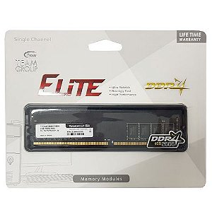 Memória Team Group Elite 4gb Ddr4 2666MHZ TED44G2666C19BK