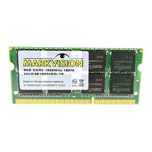 Memória para notebook 8gb DDR3 1333mhz Markvision MVD38192MSD-13