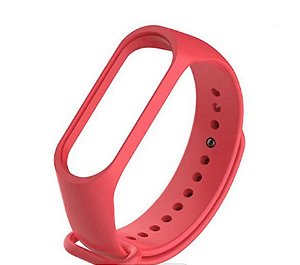 Pulseira Para Smartband Xiaomi Mi Band 3/4 Vermelha