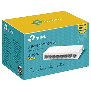 Hub Switch 8 Portas 10/100 Tp-link LS1008 SMB