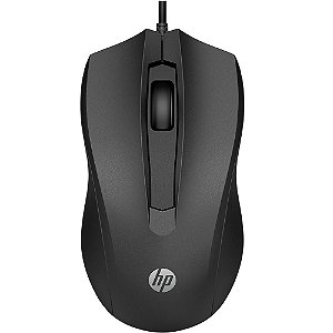 Mouse Optico USB - HP 100 Preto