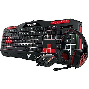 Kit Teclado Mouse e Headset Gamer Gamdias Poseidon M1