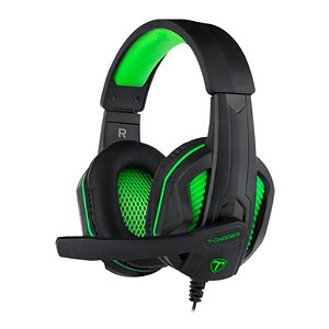 Headset Gamer T-Dagger Cook, Black e Green, T-RGH100