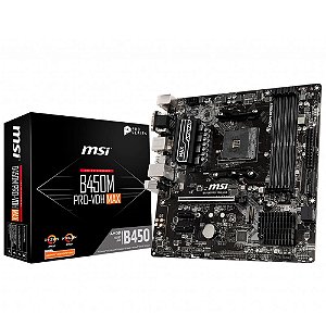 Placa Mãe MSI (AM4) B450M PRO-VDH MAX