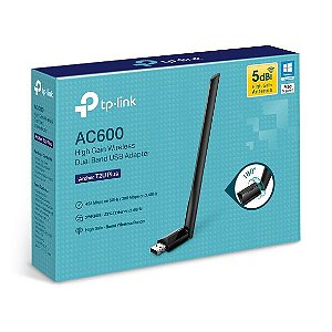 Adaptador wi-fi Usb Tp-link Archer T2U Plus AC600 2.4/5Ghz