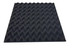 KIT 10 ESPUMA AKUSTIK SENOIDAL PERFILADA 500X500 20 MM