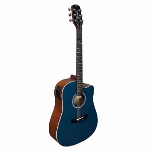 VIOLAO GIANNINI GDC-1 CEQ CTB EL/ AC DREADNOUGHT SATIN BLUE