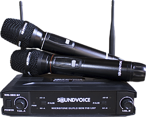 MICROFONE SOUNDVOICE SEM FIO MM-320