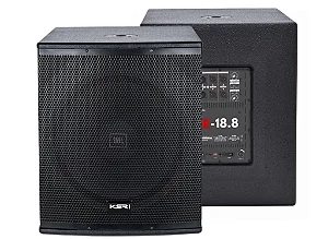 Sub ativo KSR Pro 18 polegadas K-18.8A 800w Rms C/ Woofer JBL
