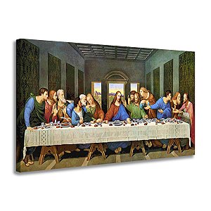 Quadro decorativo Santa Ceia - 60cm x 85cm