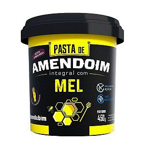 Pasta de Amendoim Integral com Mel - 450g