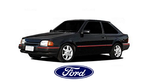 Kit Vidro Eletrico Escort Hobby com botão do KA