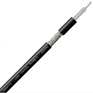 Cabo Trançado RG58 50 Ohm 90% Malha -Metro