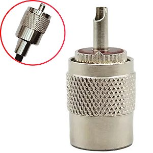 CONECTOR HBN-403 UHF MACHO PARA SOLDA