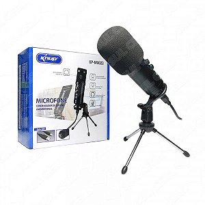 Microfone Condensador de Estudio Unidirecional c/ Tripe Pc (KP-M0023) FS