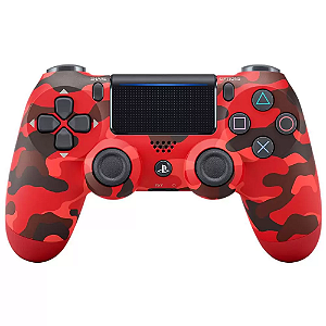 Controle Playstation 4 Sony Vermelho Camuflado Original