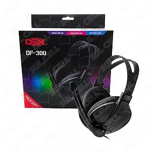 Fone de Ouvido Arco Headset c/ Microfone p/ Pc (DF-300)-S