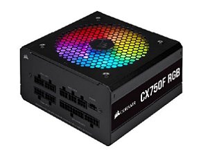 FONTE ATX 750W - CX750F FULL MODULAR - RGB BLACK - 80 PLUS BRONZE - COM CABO DE FORCA - CP-9020218-BR-FO