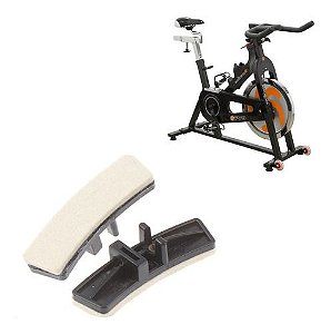Par Sapata Pastilha Freio Bike Spinning Wellness Pro