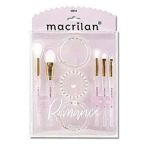 Kit com 5 pincéis Romance - Macrilan