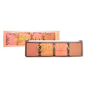 Paleta de Blush, Iluminador e Contorno Elegance - Dalla