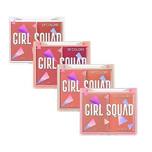 Blush em pó e cremoso Girl Squad - SP Colors
