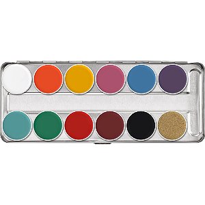 Paleta 12 cores Supracolor Palette - Kryolan