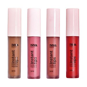 Batom líquido Instant Lips - Nina Makeup