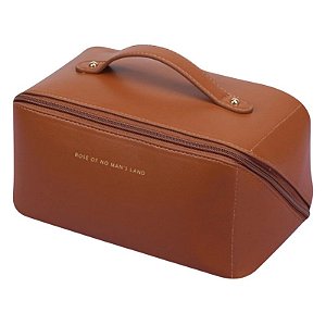 Necessaire organizadora de maquiagem Couro Sintético