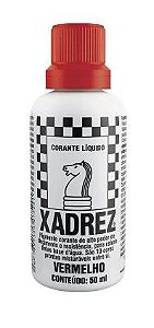 Corante Líquido Xadrez 50ml Vermelho