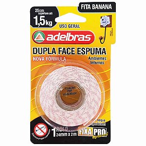 FITA DUPLA FACE ESPUMA FIXA PRO 941 24mm X 2 METROS