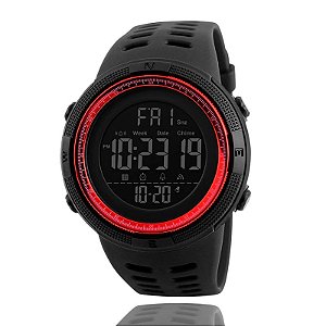 Relogio Masculino Skmei Digital LED 1251 Esportivo Vermelho