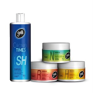 Cronograma Capilar 4 Passos - Hidratação, Recontrução, Nutrição 300g / Shampoo 500ml