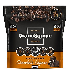 Granola com chocolate vegano 70% GranoSquare 200g