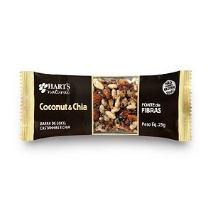 Barra de cereal coco e chia Hart's 35g