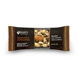 Barra de cereal amendoim e chocolate 70% Hart's 35g