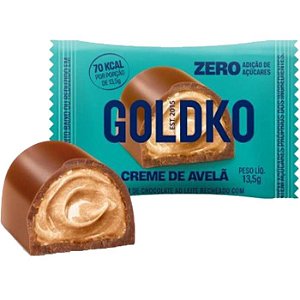 Bombom de creme de avelã zero açúcar Goldko 13,5g