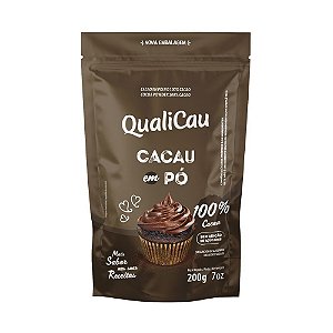 Cacau em pó 100% cacau Qualicoco 200g