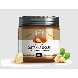 Creme de castanha de caju com chocolate branco Nutrissima 450g