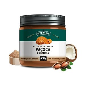 Pasta de paçoca cremosa Nutrissima 450g