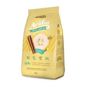 Biscoito de banana e canela sem açúcares Aruba 100g