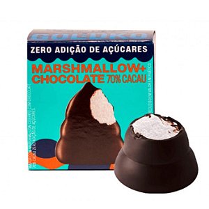 Musa zero açúcar marshmallow com chocolate 70% Goldko 30g