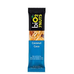 Barra cereal coco + 7 castanhas Bio2 25g