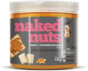 Pasta de castanha de caju com chocolate branco Naked Nuts 450g