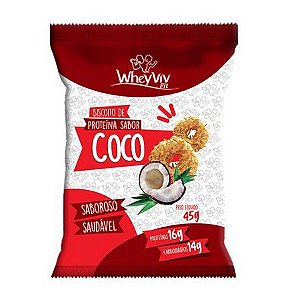 Cookies com whey protein coco Wheyviv fit 45g