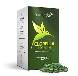 Clorella premium Puravida 200 tabletes 500mg