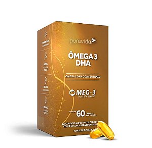 Ômega 3 DHA Puravida 60 cápsulas